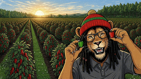 Rasta Lion on Pepper Farm
